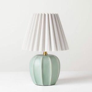 Ceramic Lamp with Scallop Shade Blue/Ivory - Hearth & Hand with Magnolia